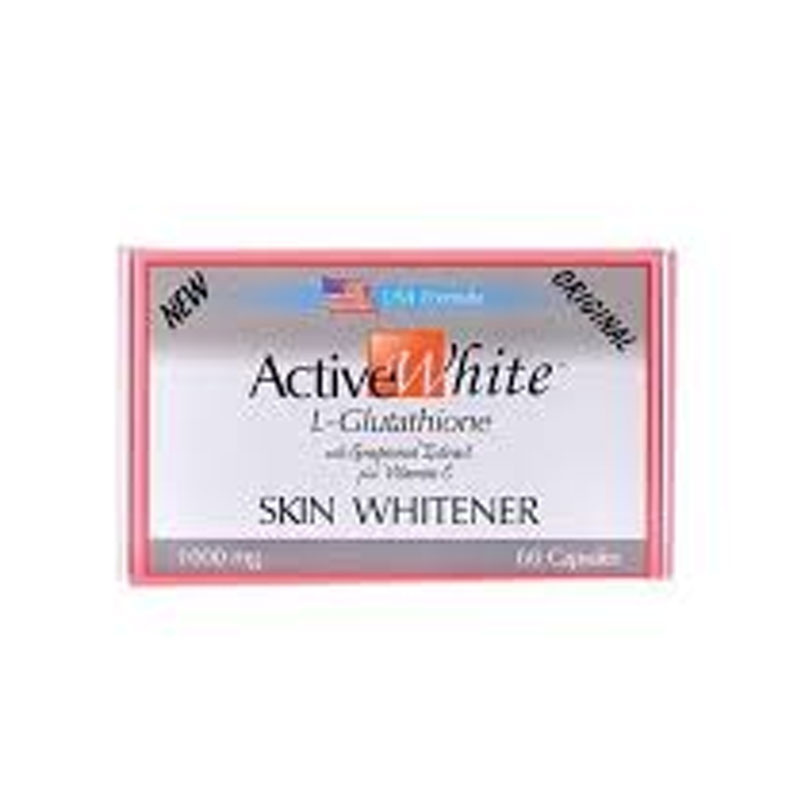 Active White L-Glutathione Skin Whitener (1,000 mg) – 60 capsules