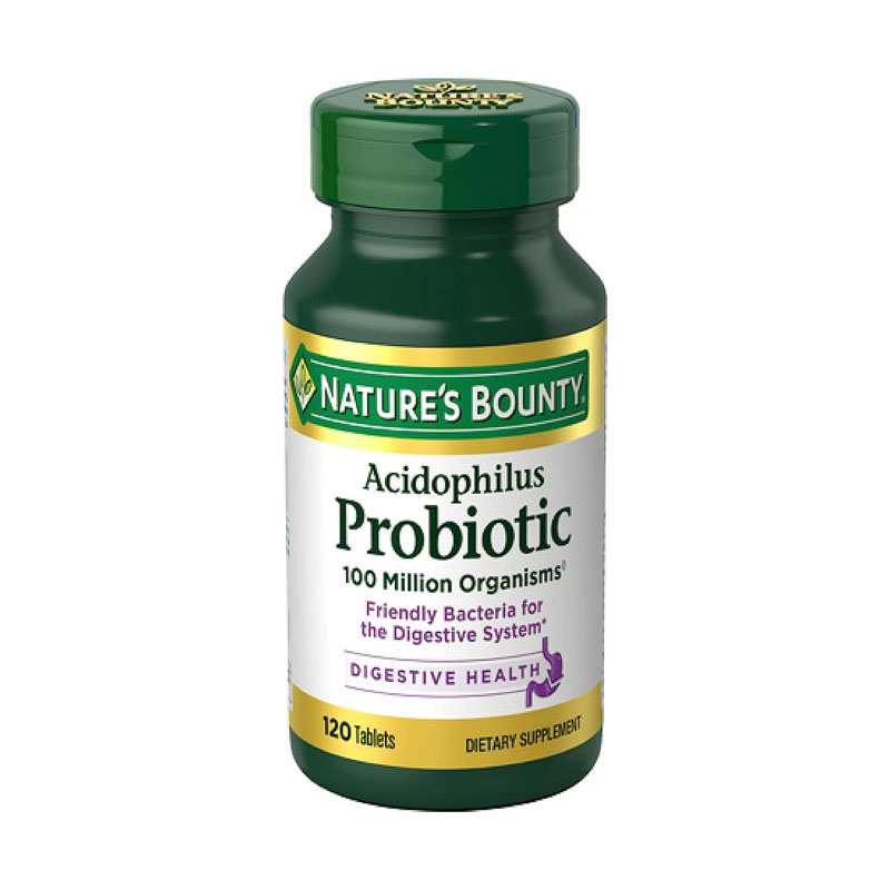 Nature's Bounty Acidophilus Probiotic Supplement, 120 Tablets