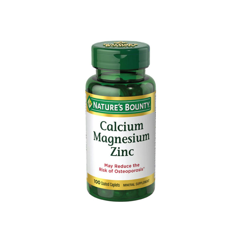 Nature's Bounty Calcium Magnesium & Zinc 100 Caplets