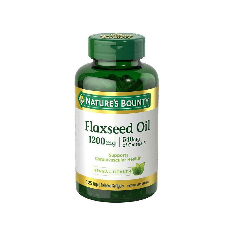 Nature's Bounty Flaxseed Oil 1200 mg, 125Softgels