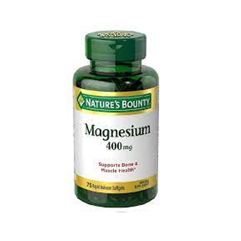 Nature's Bounty Magnesium 400mg 75 softgels