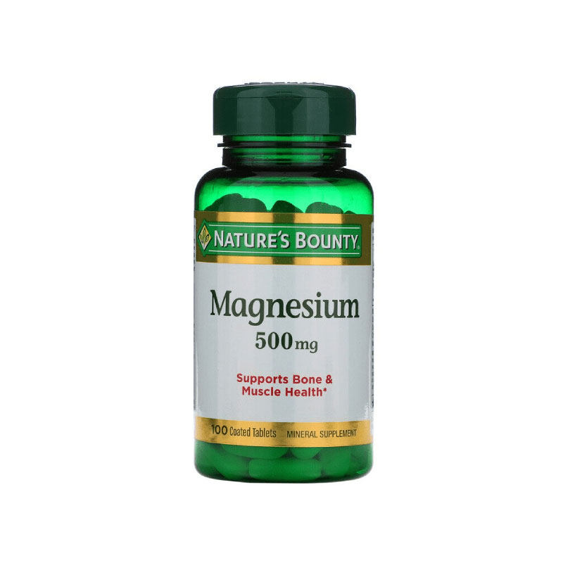 Nature's Bounty Magnesium 500 Mg 100 Tablets