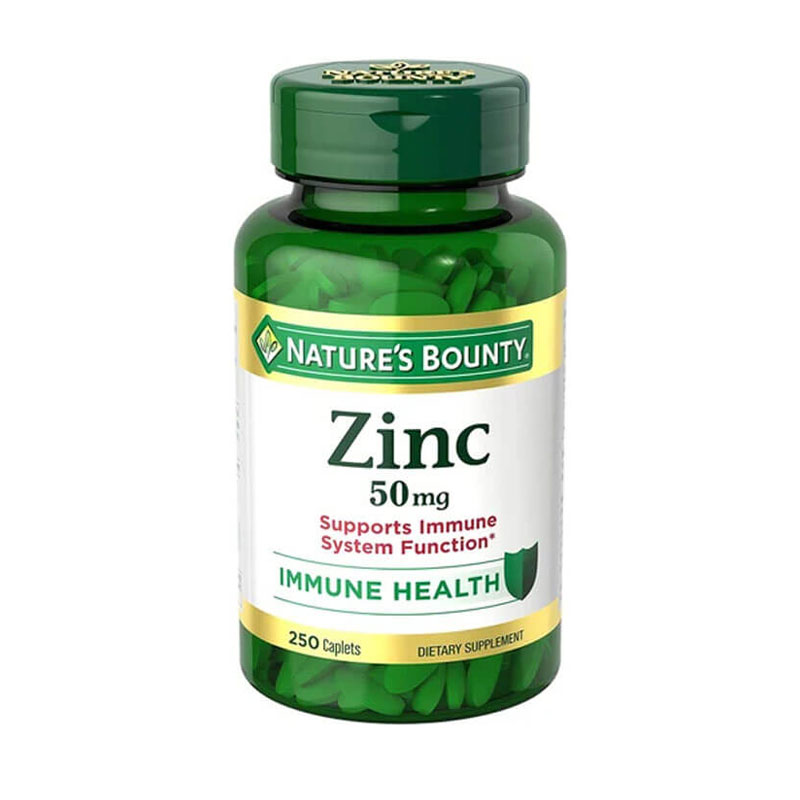 Nature's Bounty Zinc 50mg, Immune Support & Antioxidant Supplement,