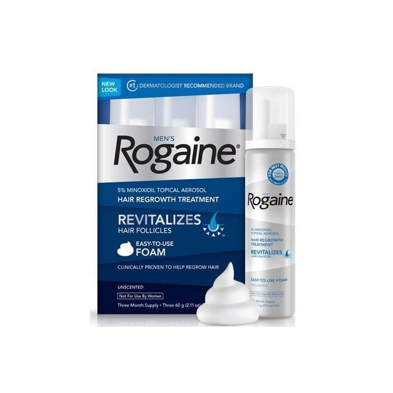 Rogaine Foam Minoxidil 5%(Three Month Supplement)