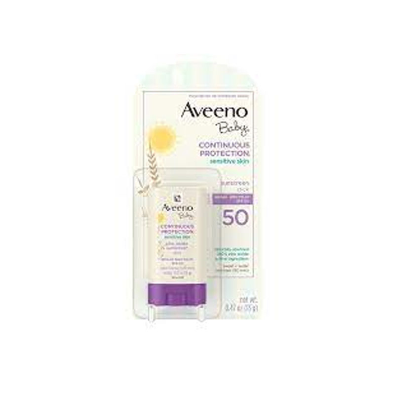 Aveeno Baby Continuous Protection Sensitive Skin Face Stick 13G