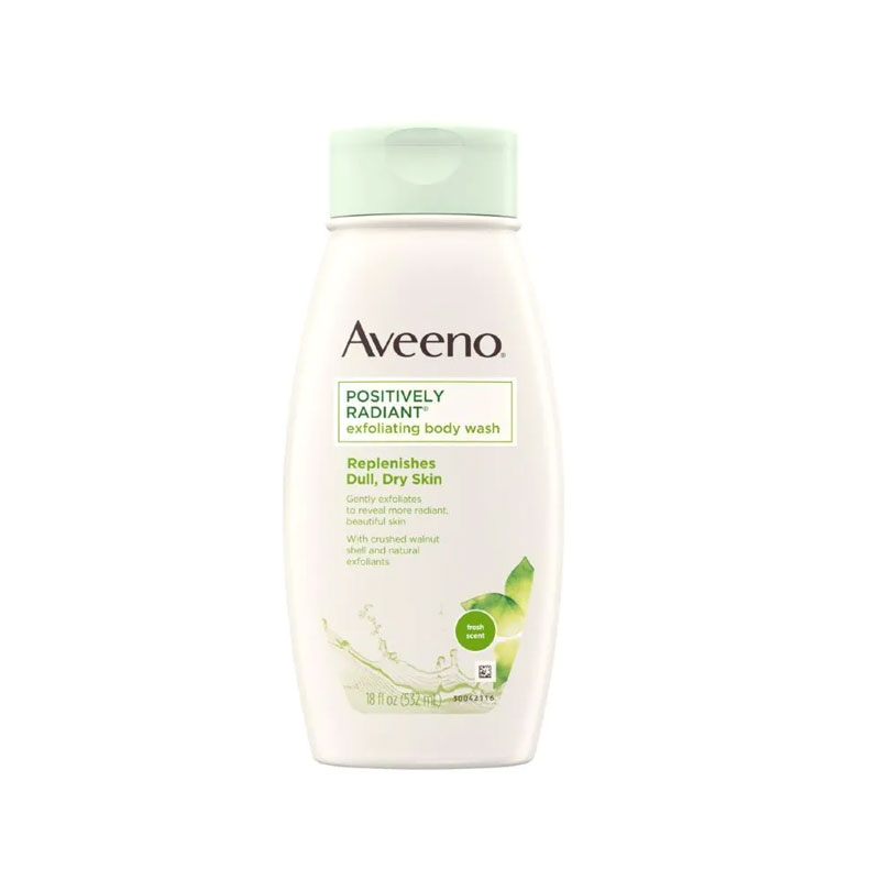 Aveeno Positively Radiant Exfoliating Body Wash 532ml