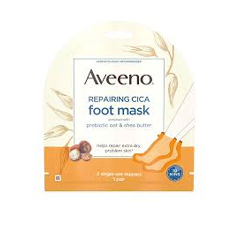 Aveeno Repairing CICA Moisturizing Foot Mask With Oat