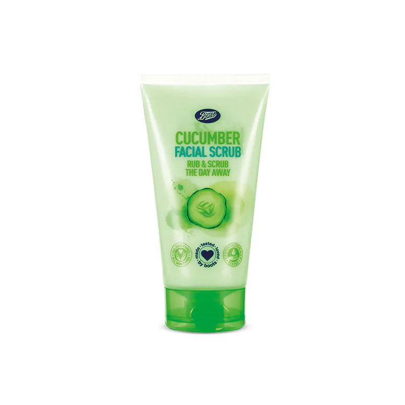 BOOTS EssentIals Cucumber Facial Scrub -(150ml)