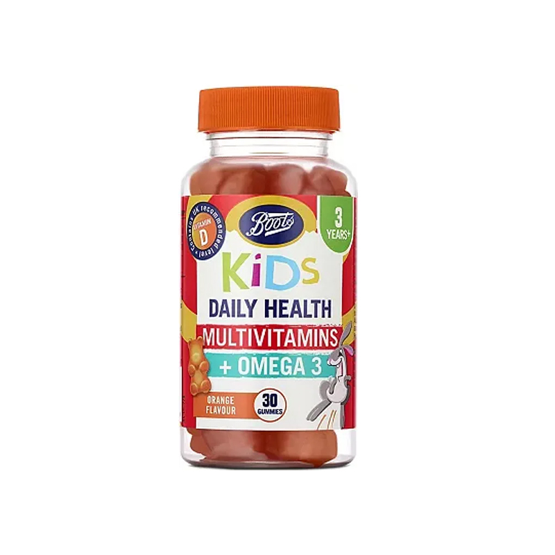 BOOTS Kids Daily Health Multivitamins + Omega 3 - 30 Gummies