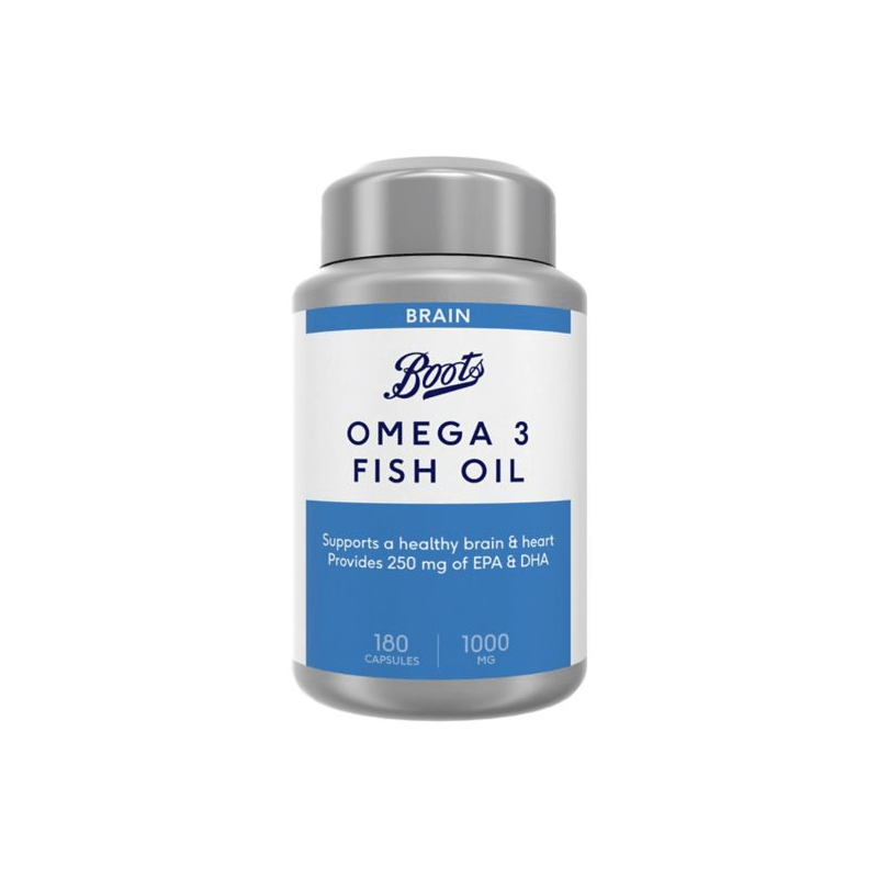 BOOTS Omega 3 Fish Oil 1000 mg (180 Capsules)