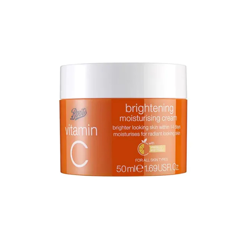 BOOTS Vitamin C Brightening Moisturizing Cream-(50ml)