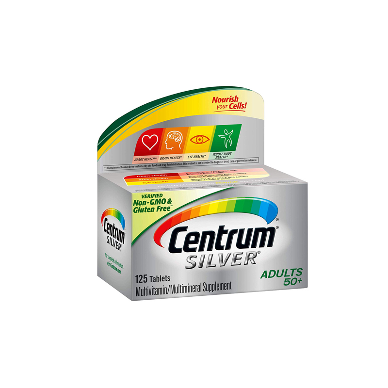 Centrum Silver Adult Multivitamin Vitamin D3, Adult 50+ 125 Tablets