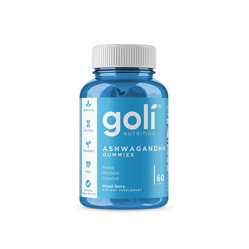 Goli Nutrition Ashwagandha Gummy, Mixed Berry, -(60) Gummies