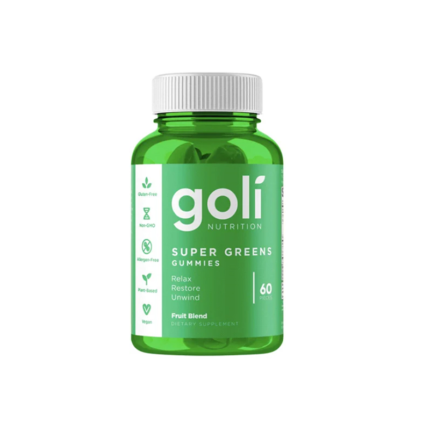 Goli Nutrition Fruit Blend Super Greens -(60) Gummies