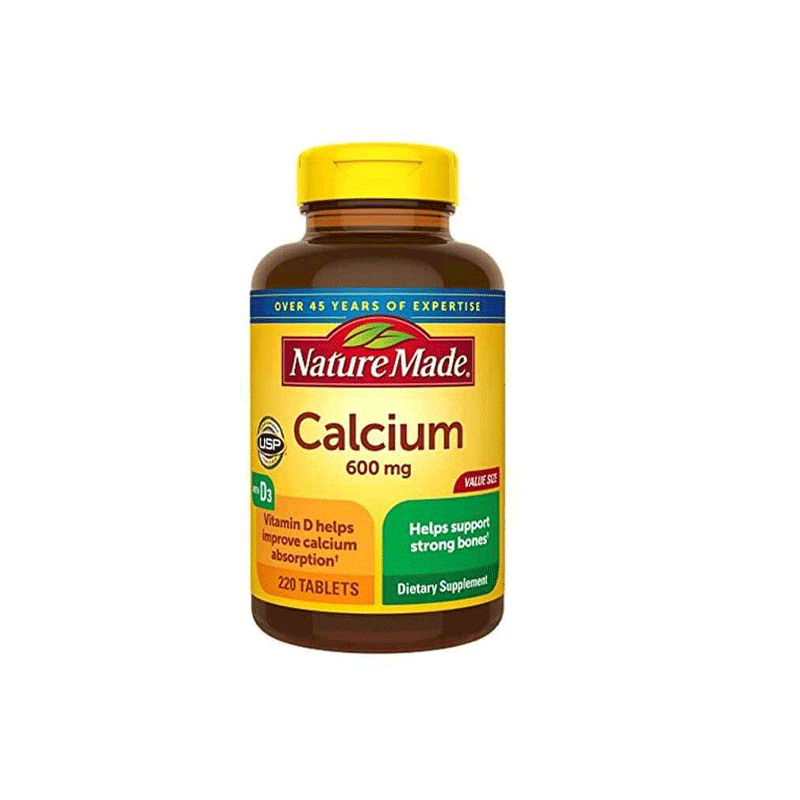 Nature Made Calcium 600mg with Vitamin D3 for -220 Tablets