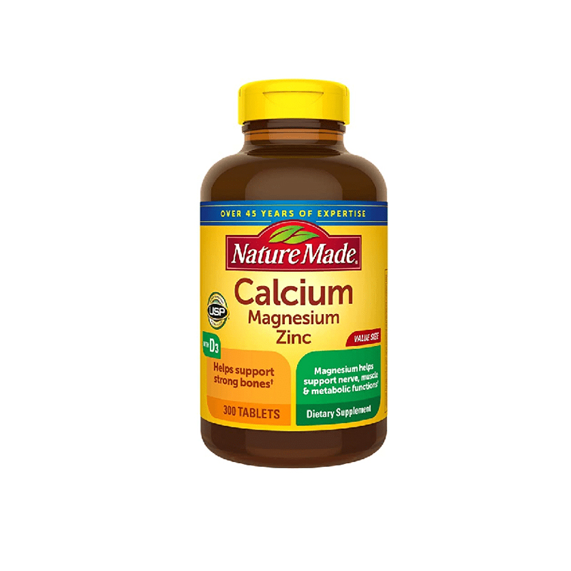 Nature Made Calcium Magnesium Zinc with Vitamin D3 300 Tablets