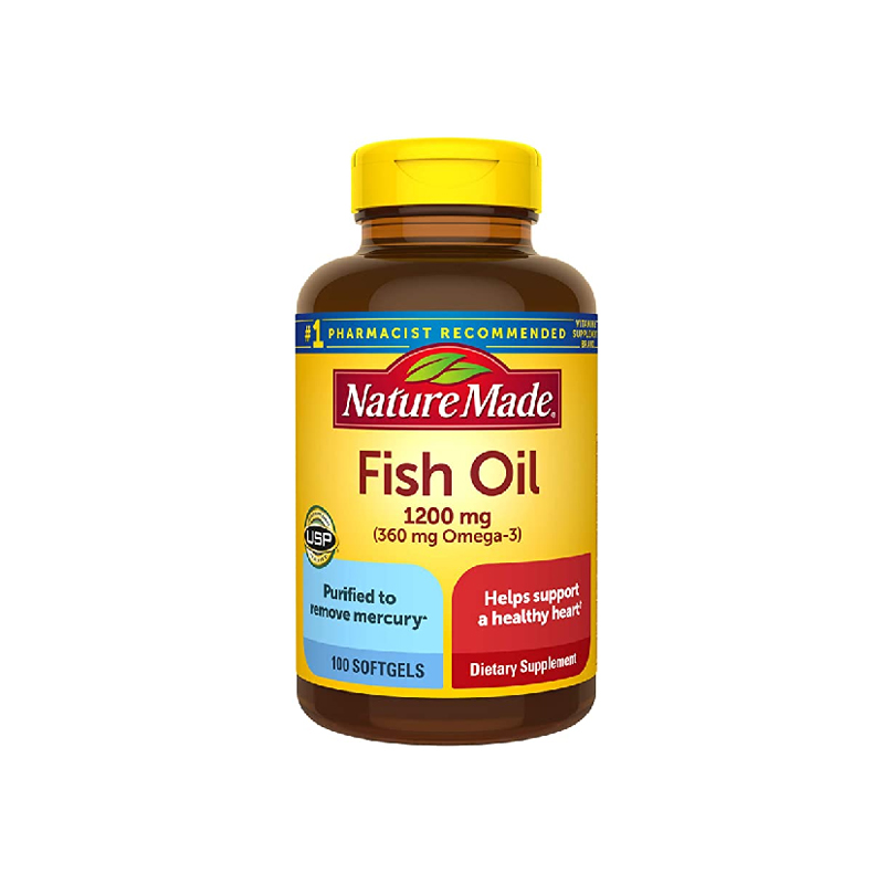 Nature Made Fish Oil Omega-3 1200mg -100 Softgels