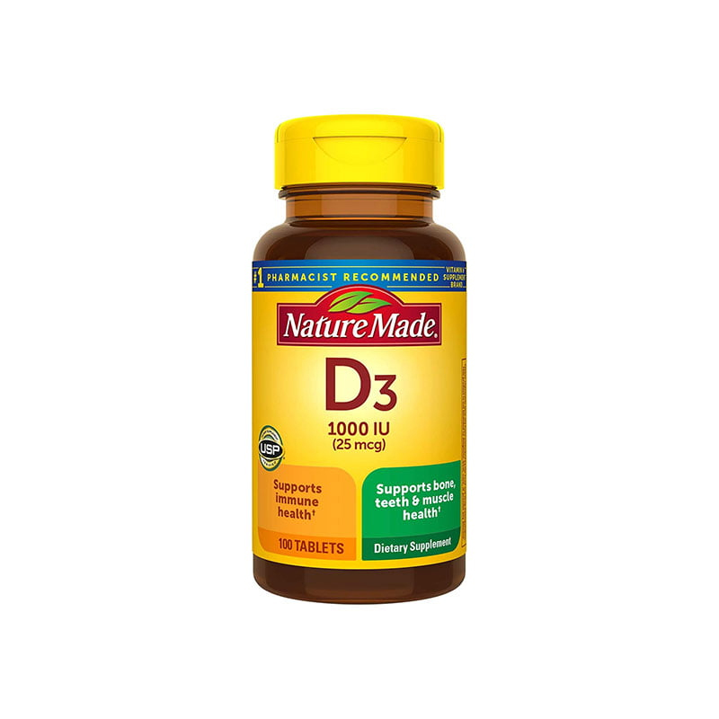 Nature Made Vitamin D3 25mcg 1000 IU Supplement 100 Tablets