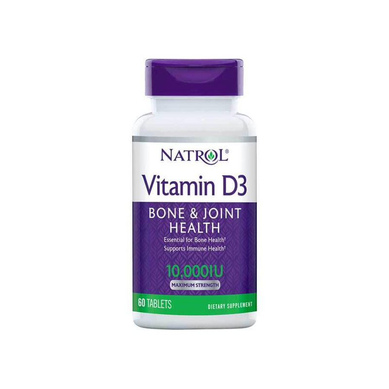 Natrol Vitamin D3 Bone And Joint Health 10000 IU 60 Tablet