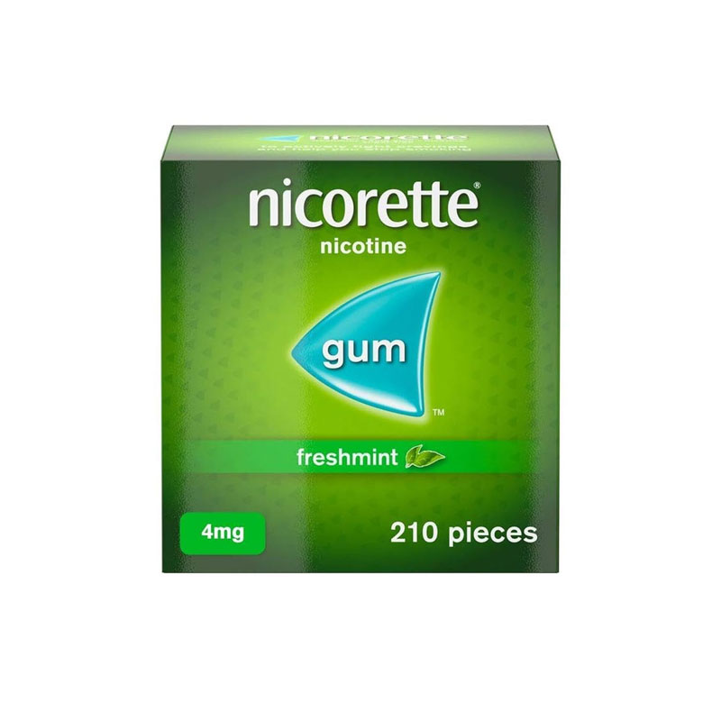 Nicorette Nicotine Gum Freshmint 4mg -210 Pieces