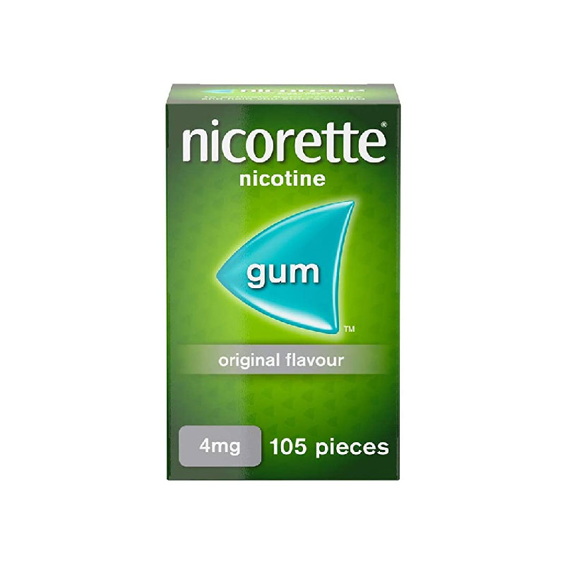 Nicorette Original Flavor Nicotine Gum 4mg -105 pieces