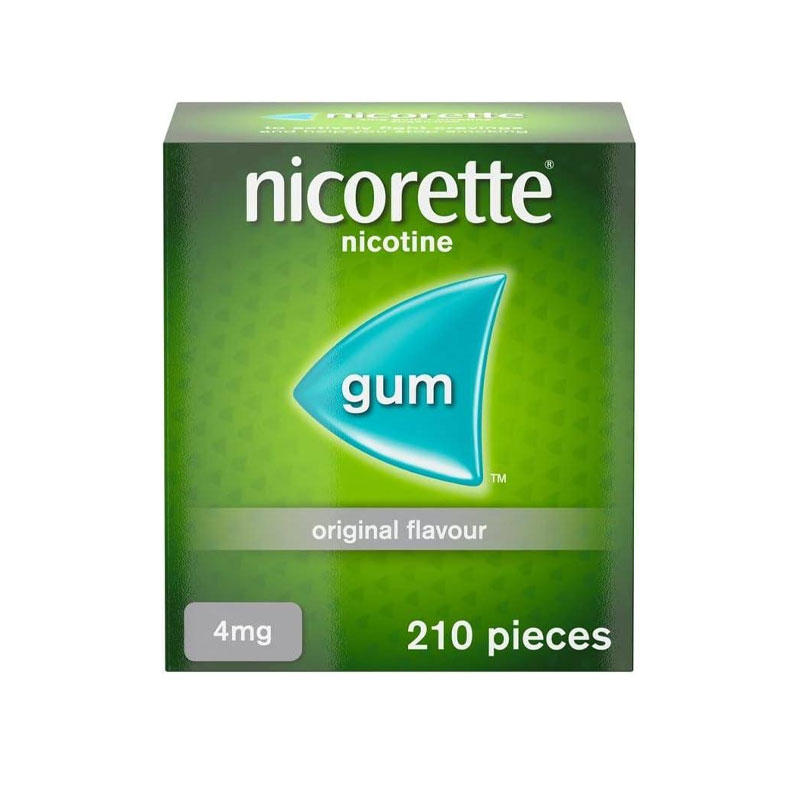 Nicorette Original Flavor Nicotine Gum 4mg -210 pieces