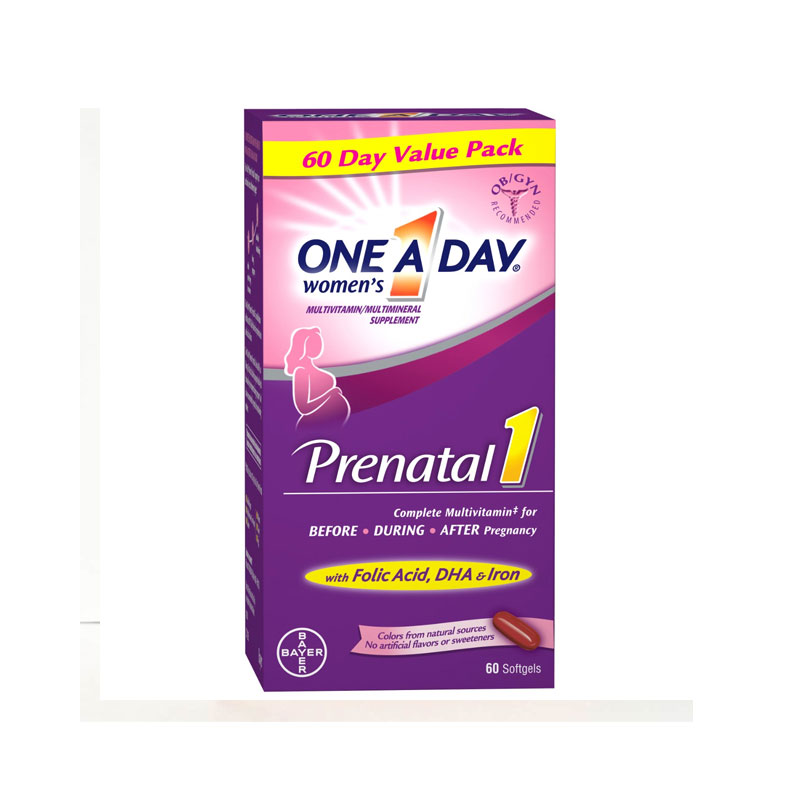 One A Day Women's Prenatal 1 Multivitamin 60 Tab