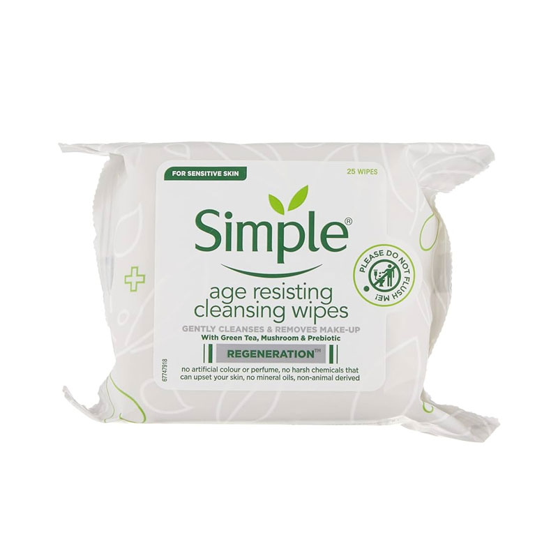 Simple Regeneration Age Resisting Cleansing Wipes -25X