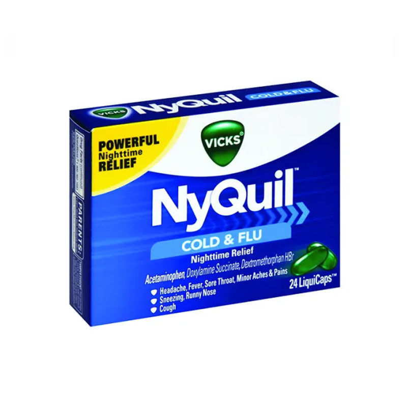 Vicks NyQuil Cold & Flu 24 LiquiCaps