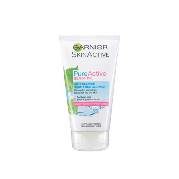 Garnier Pure Active Sensitive Anti-Blemish Gel Wash 150ml
