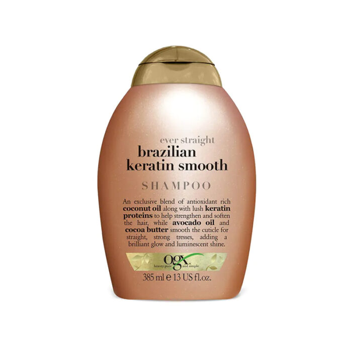 OGX Ever Straightening+ Brazilian Keratin Smooth Shampoo -385ml