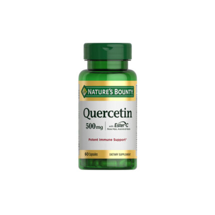 Nature's Bounty Quercetin 500 mg, Supplement -60 Capsules