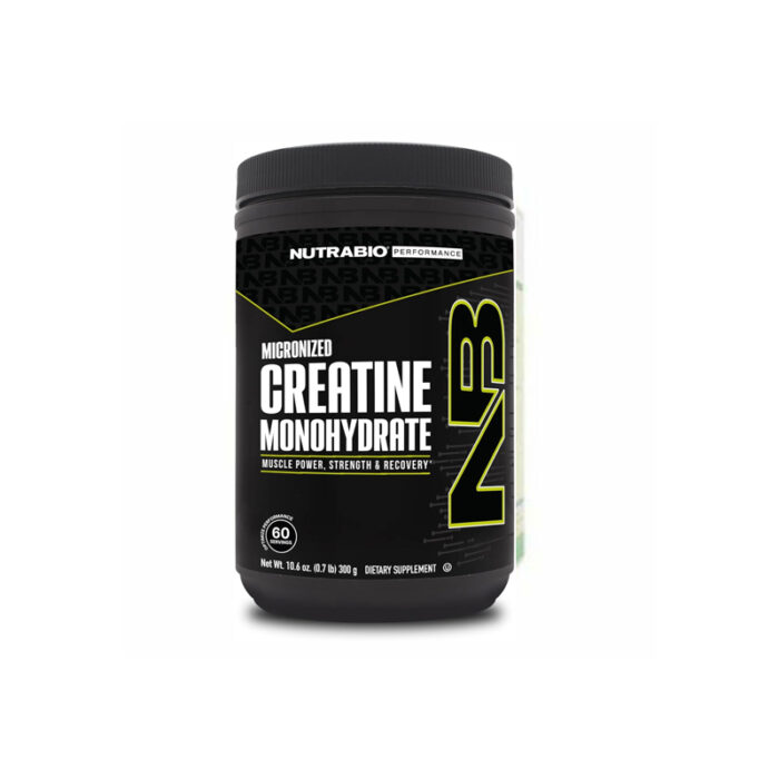 NutraBio Creatine Monohydrate Powder Supplement 300g