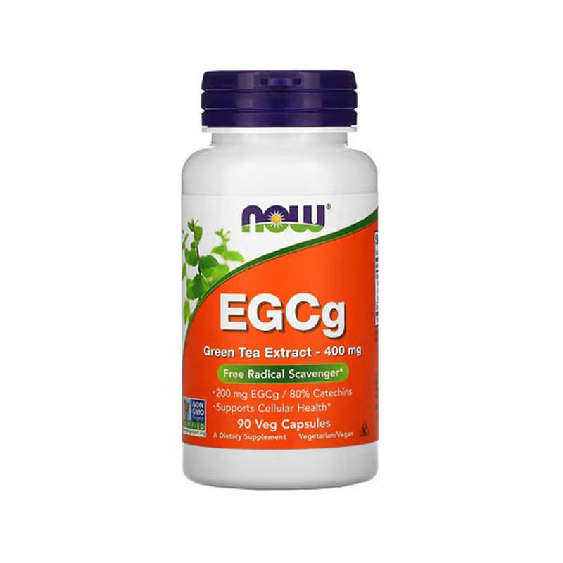 NOW EGCg Green Tea Extract 400 mg, 90 Veg Capsules