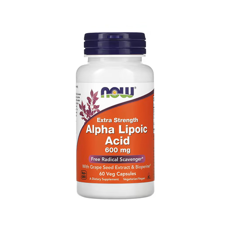 NOW Extra Strength Alpha Lipoic Acid 600 mg 60 Veg Capsules
