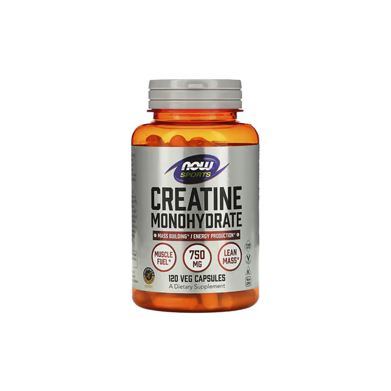 NOW Foods Sports Creatine Monohydrate 750 mg -120 Veg Capsules