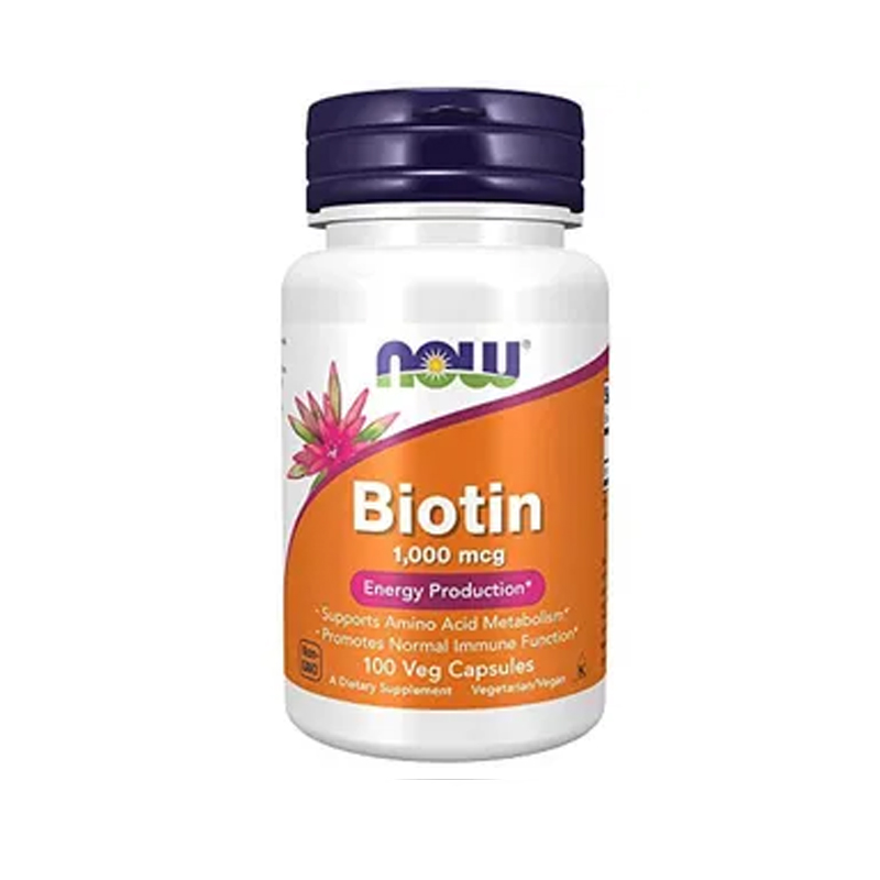 NOW Foods Supplements, Biotin 10000 mcg, 100 Veg Capsules