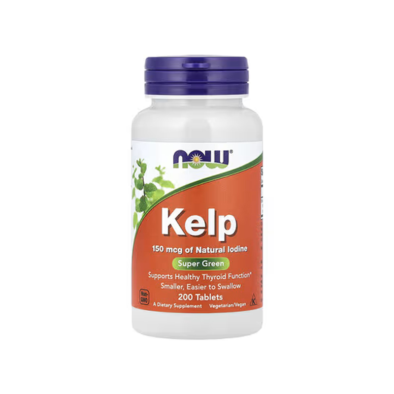 NOW Kelp 150 mcg of Natural iodine Food Supplement 200 Tablets