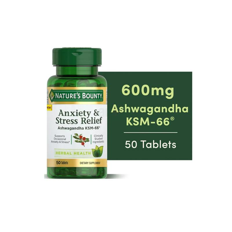 Nature’s Bounty Anxiety & Stress Relief 50 Tablets