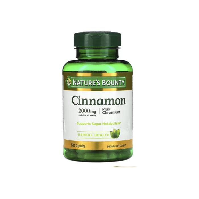 Nature’s Bounty Cinnamon Plus Chromium 2000mg 60 Capsules