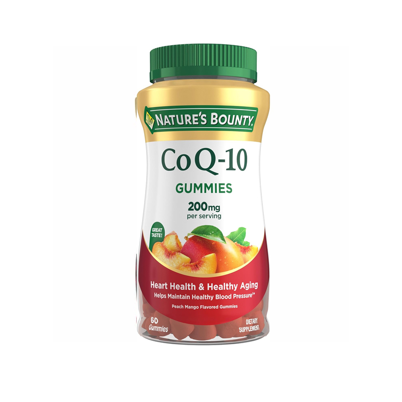 Nature's Bounty CoQ10 Gummies Supports Mango Flavor -60 Gummies