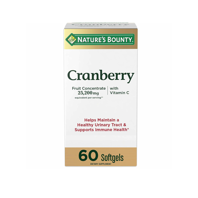 Nature's Bounty Cranberry 25,200 Mg -60 Softgels