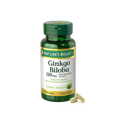 Nature's Bounty Ginkgo Biloba Capsules 120mg, 100 Capsules