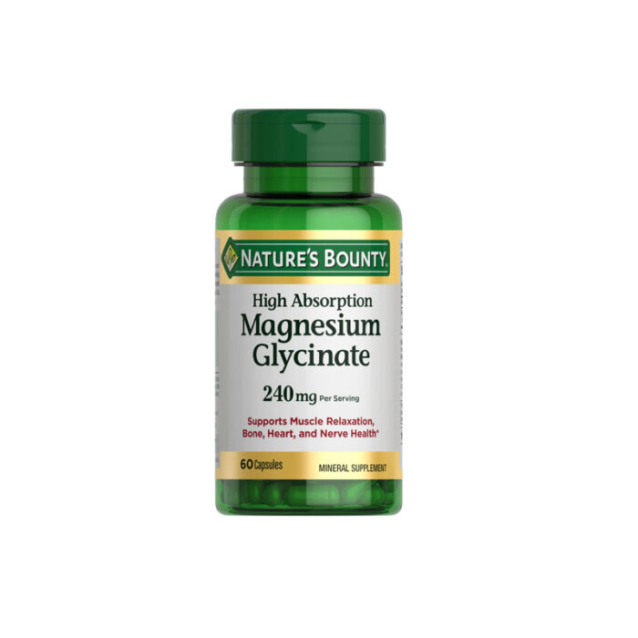 Nature's Bounty High Absorption Magnesium Glycinate 240mg 60 Cap