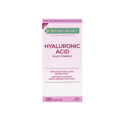 Nature’s Bounty Hyaluronic Acid Plus Vitamin C, 40mg 120 Capsules