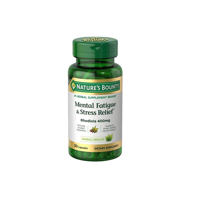 Nature's Bounty Mental Fatigue and Stress Relief Capsules, 30