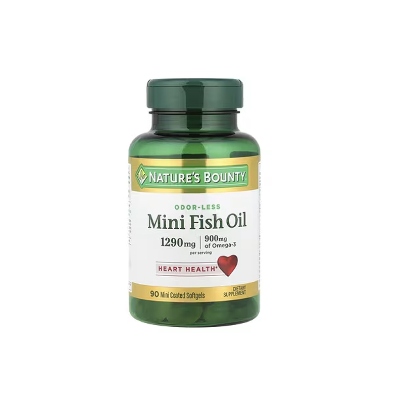 Nature's Bounty Mini Fish Oil1290 mg, Omega-3, 90 Softgels