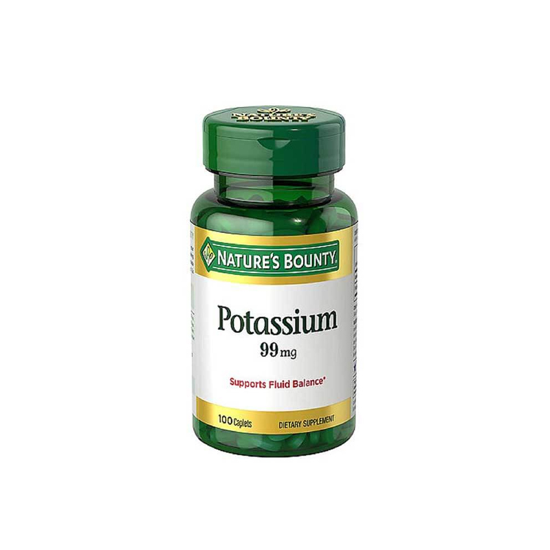 Nature's Bounty Potassium 99 mg, Supplement 100 Caplets