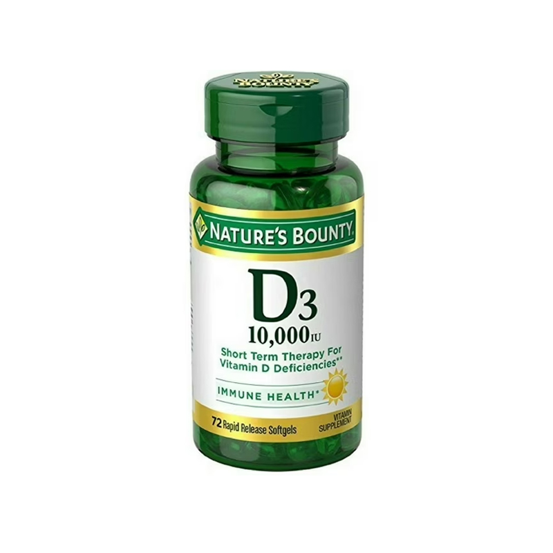 Natures Bounty Vitamin D3 10000 IU 72 Softgels