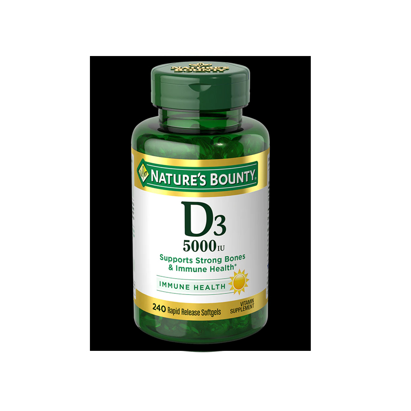 Nature’s Bounty Vitamin D3 5,000 IU , 240 Softgels (USA)